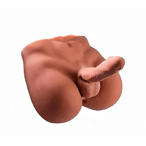 Homem Meio Corpo em CyberSkin Pênis com Vértebra 3 Sex Import