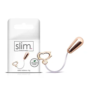 Cone Vaginal Pompoarismo em Metal 45g- 4,1 X 1,9 CM Linha Slim Sexy Fantasy