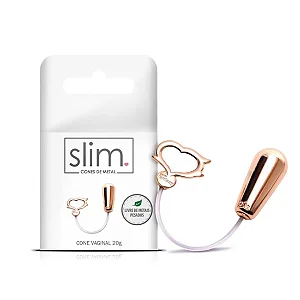 Cone Vaginal para Pompoarismo em Metal 20g- 4,1 X 1,9CM Linha Slim Sexy Fantasy