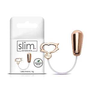 Cone Vaginal Pompoarismo em Metal 70g- 4,1X 2,1 cm Linha Slim Sexy Fantasy