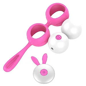 Bolas Ben-Wa com 12 Vibrações Para Pompoar em Silicone Vip Mix
