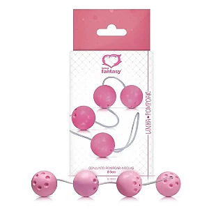 Conjunto de 4 Bolas Com Peso e Cordão de Silicone Cores Sortidas Sexy Fantasy