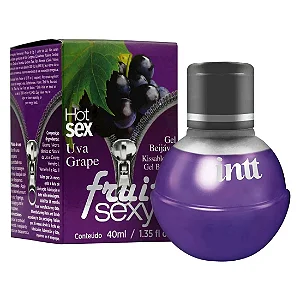 Fruit Sexy Gel Beijável Sabor Uva 40ml Intt