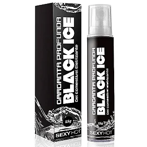 Gel Comestivel Eletrizante Garganta Profunda Black Ice 15g Sexy Hot