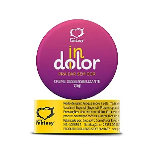 InDolor Turbo Creme Dessensibilizante Anal 7,5g Sexy Fantasy