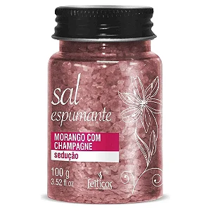 Sal Espumante Sedução Morango com Champagne 100g Feitiços
