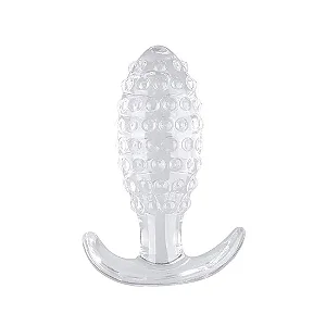 Plug Anal em Silicone com Textura de Bolinha 9x3cm Sexy Import