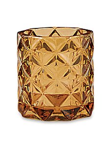 Porta Velas Ambar em vidro