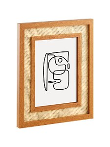 Porta-retrato em MDF Rattan 15 x 20