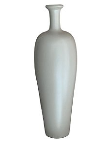 Vaso Garrafa Slim Cimento Matte G