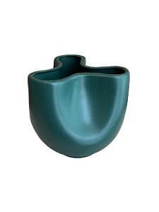 Cachepot Tri Winding verde musgo matte
