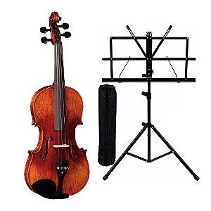 Kit Violino Eagle 4/4 VK 644 Estante Para Partitura e Case