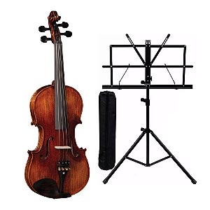 Kit Violino Eagle 4/4 VK 544 Estante Para Partitura e Case