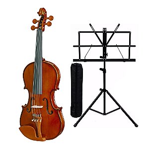 Kit Violino Eagle 4/4 VE 441 Estante Para Partitura e Case