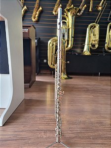 Flauta transversal Schieffer - Prateada - Peça de vitrine - aceito trocas - parcelo 21x - tipo Eagle Yamaha Jupiter