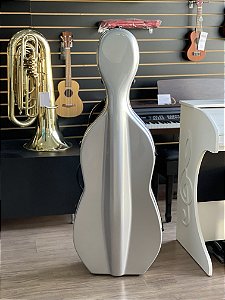Estojo para violoncelo (cello) de fibra de vidro - aceito trocas - parcelo 21x