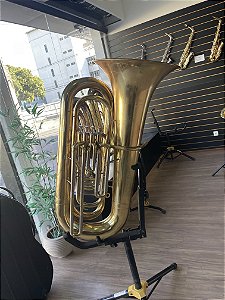 Tuba 4/4 Yamaha YBB 321 c/ 4 pistos em Si bemol (SEMINOVO) - venda no estado #104536