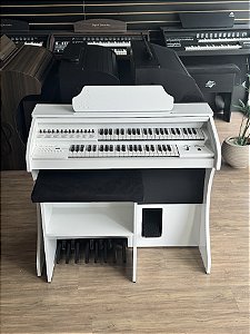 Órgão Eletrônico Rohnes Liz Plus Branco Brilho - Custom By Querouminstrumento