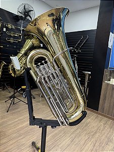Tuba 3/4 c/ 4 pistos HS Musical HSTB4 - laqueada (SEMINOVO) #231026