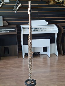 FLAUTA TRANSVERSAL SELMER BUNDY ELKARTH NÍQUEL (SEMINOVA) PARCELAMOS EM ATE 10X S/ JUROS #40479