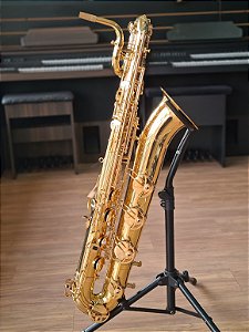 SAX BARÍTONO SCHIEFFER LAQUEADO (VITRINE) PROMOÇÃO QUEIMA DE ESTOQUE #SCHBS-001L