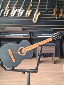 VIOLAO CLAVE PRETO AÇO ESTUDANTIL (VITRINE) PARCELAMOS EM ATE 10X S/ JUROS #KIT_1_244