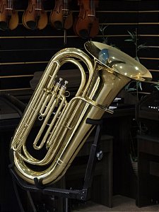 Tuba king 3/4 si bemol c/ 3 pistos laqueada (seminova) #966215