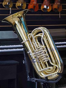 Tuba 4/4 Cerveny Mod CBB-681 em si bemol c/ 4 rotores (SEMINOVA) #20285