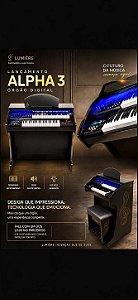 Orgão eletrônico Lumiere Alpha 3 (clave de sol personalizado em alto relevo)