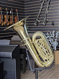 Tuba 5/4 King Modelo 2341 c/ 4 pistos laterais e campana removível (SEMINOVA) #443307