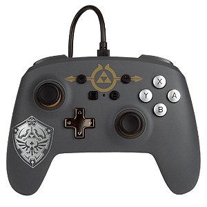 Controle Com Fio Nintendo Switch Zelda Hylian Shield - PowerA