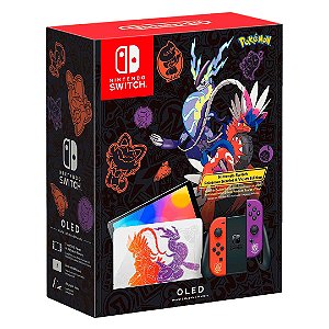 Console Nintendo Switch OLED Edição Especial Pokemon Scarlet e Violet