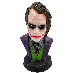 Estatueta de Resina Busto Coringa - Batman: O Cavaleiro das Trevas