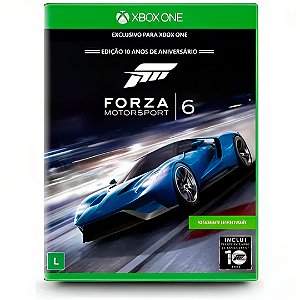 Jogo Forza Motorsport 6 Edição 10 Anos de Aniversário (Seminovo) - Xbox One