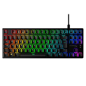 Teclado Gamer Mecânico Alloy Origins Core, RGB, Switch HyperX Blue, ABNT2 Preto - HyperX