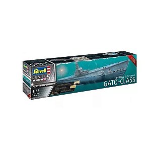 Submarino Us Navy Gato-Class, Edição Limitada Platina 05168 - Revell