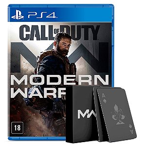 Jogo Call of Duty Modern Warfare Edição Especial com Baralho e Pôster (OpenBox) - PS4