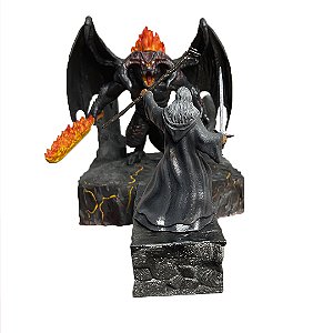 Diorama de Resina Gandalf e Balrog - Senhor dos Anéis