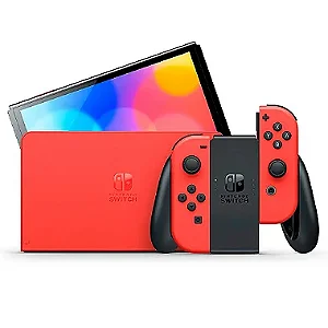 Console Nintendo Switch OLED Edição Especial Red Mario, Vermelho (Seminovo)