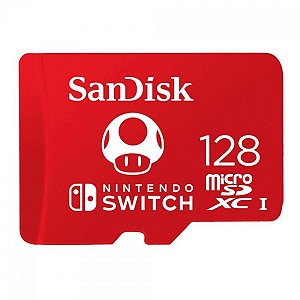 Cartão de Memória Micro SD Nintendo Switch Cogumelo 128GB (Seminovo) - Sandisk