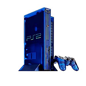 Console Playstation 2 Fat Ocean Blue Translúcido, Versão Japonesa NTSC-J (Seminovo) - PS2 Fat Sony
