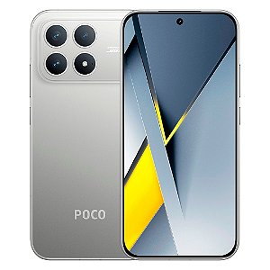 Smartphone Poco F8 Pro 5G 256GB/12GB RAM, AMOLED 120Hz, Câmera 50Mp, Versão Global, Prata - Xiaomi