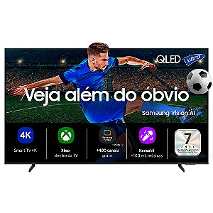 Smart TV 43" Vision AI TV QLED Ultra 4K, Processador com AI, Art Store, Alexa, QEF1 2025 - Samsung