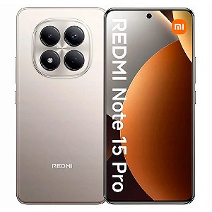 Smartphone Redmi Note 15 Pro 512gb/12gb de RAM, Câmera de 200Mp, Tela AMOLED 120Hz, Versão Global, Titânio - Xiaomi