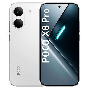 Smartphone Poco X8 Pro 5G 512GB/8GB RAM, Tela AMOLED 120Hz, Câmera 50Mp, Versão Global, Branco - Xiaomi