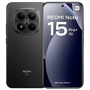 Smartphone Redmi Note 15 Pro Plus 5G 256gb/8gb de RAM, Câmera de 200Mp, Tela AMOLED 120Hz, Versão Global, Preto - Xiaomi