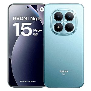 Smartphone Redmi Note 15 Pro Plus 5G 256gb/8gb de RAM, Câmera de 200Mp, Tela AMOLED 120Hz, Versão Global, Azul - Xiaomi