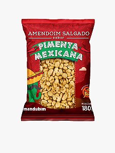 Amendoim Salgado Pimenta Mexicana 180g