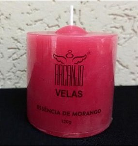 Vela aromática com essência de morango