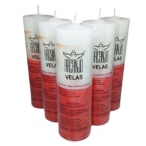 Caixa com 12 Velas de 7 dias bicolor 330g